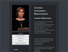 Tablet Screenshot of corinna-schumann.de